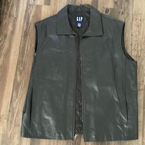 GAP Black, X-Large, leather vest